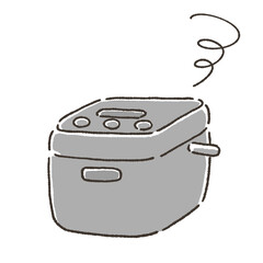 故障した炊飯器のイラスト