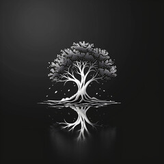 vector tree silhouette