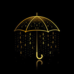 umbrella and rain