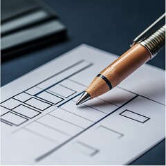 Close-up of Pen Filling Out a Check: Payment Processing and Financial Transaction