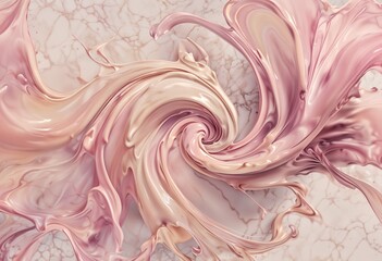 Dreamy Pastel Liquid Swirls With Soft Petal Movements