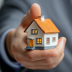 Miniature House in Hand: Real Estate, Homeownership, Property, New Home, Housing Market