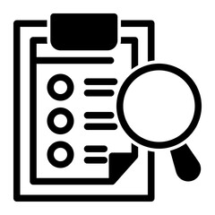 Quality Audit Icon - Mixed Style for Compliance Verification.