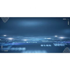Futuristic Digital Technology Background with Blue Interface