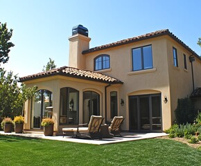 Luxury Mediterranean Villa: Stunning Exterior Design & Landscaping for Dream Home Inspiration