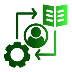 Expert Implementation Icon - Solid Gradient Style for Professional Standards.