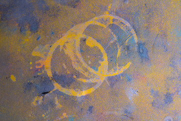 abstract background with bottle-bottom marks or traces