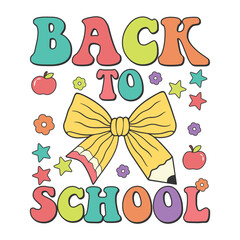 retro Back to School Quotes Design 