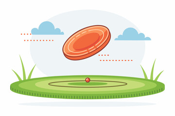 frisbee flying motion icon