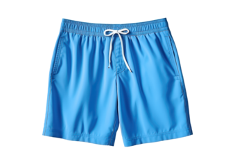 blue summer bathing swim pants for boys isolated on white or transparent png