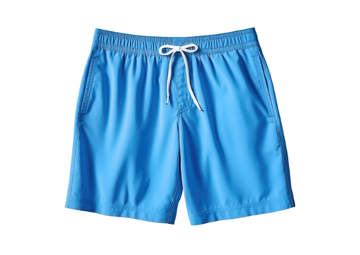 blue summer bathing swim pants for boys isolated on white or transparent png - Powered by Adobe