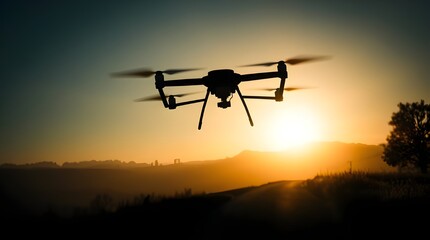 Drone upward shot on countryside