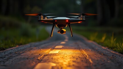 Drone upward shot on countryside