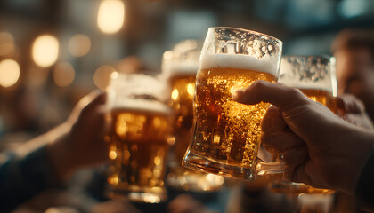 International Beer Day. Holiday concept. world beer day poster