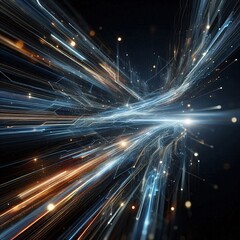 Vibrant Light Streaks Close-Up Generative for AI