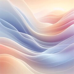 Pastel Wave Abstract Background Generative for AI