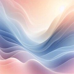 Sunset over Mountain Range Abstract Background Generative for AI