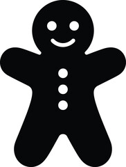 Silhouette of a Gingerbread Man: A minimalist yet captivating silhouette of a classic gingerbread man, evoking a sense of warmth, sweetness, and festive cheer.