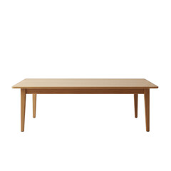 Fototapeta premium Modern Minimalist Oak Dining Table Simple Design for Contemporary Homes