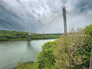 Le pont de Térénez, porte d'entrée sur la presqu'île de Crozon en Bretagne nord