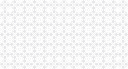 Seamless arabic geometric ornament white, grey based on traditional arabic art, Celebration islamic card background