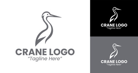 Fototapeta premium Professional Crane Logo Design for Creative Business Branding and Identity
