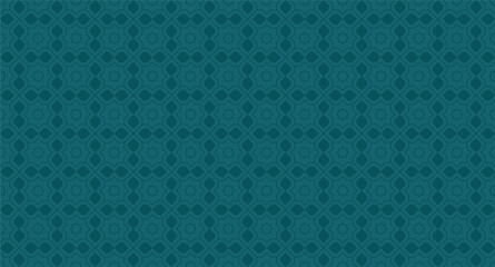 Seamless arabic geometric ornament blue, green dark based on traditional arabic art, Celebration islamic card background