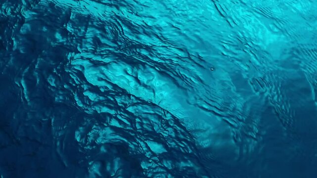 Closeup turquoise water surface background in a swimming pool