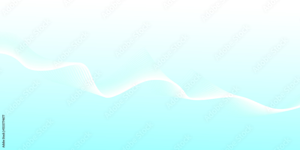 Poster abstract vector background with wavy lines.