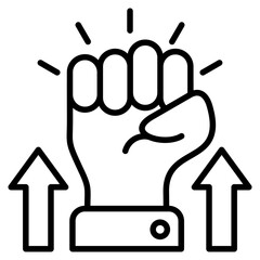 Motivation line icon