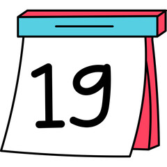 Calendar Date Day Doodle