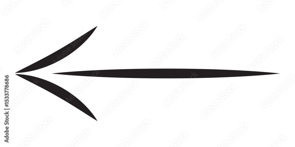 Poster hand-drawn brush stroke arrows. thin arrow marker isolated png scribble hand draw. hand drawn arrow 