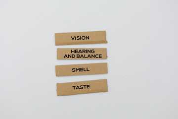 What are the four 4 special senses and the organ that is required for each of the senses? vision,...