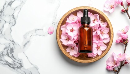 Natural Rose Flower Essential Oil for Skin and Aromatherapy
