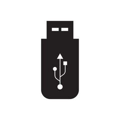 Usb icon vector. USB symbol. usb flash drive icon vector illustration. Usb icon on white background.
