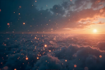 sunset in the sky