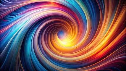 Abstract swirling vortex of vibrant colors and dynamic energy