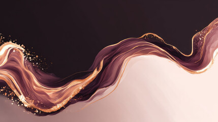 Beautiful luxury 3D modern abstract neon background consisting of waves with slight digital effect. 3d illustration, 3d rendering. 3d abstract modern business background wallpaper