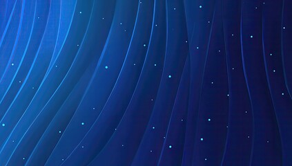 Deep blue, wavy abstract background with subtle light speckles