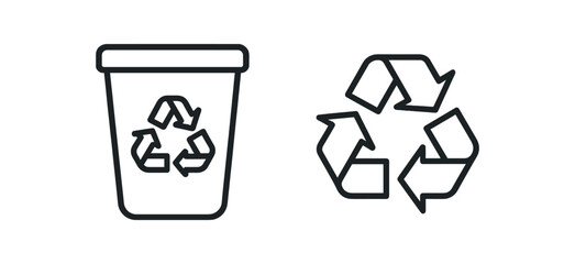 Factory emissions and co2 cloud icons for pollution and climate change vector line icon illustration