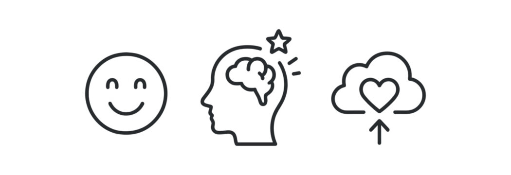 Hierarchy of needs illustration with maslow's pyramids and line drawing icons vector line icon illustration