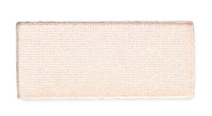 Beautiful eyeshadow refill pan isolated on white, top view