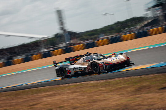 Cadillac V-Series R lead the race at Le Mans 2025