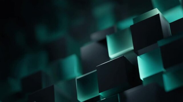 Vibrant blocks shift and blend seamlessly in an abstract display of color and form. This captivating visual presents a unique perspective on digital creativity and design techniques