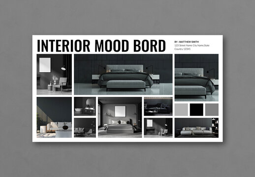 Interior Mood Bord Presentation Template