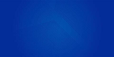 Modern abstract blue background with glowing geometric lines. Blue gradient hexagon shape design. Futuristic technology concept.