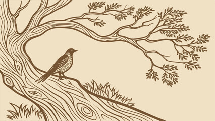 Seamless Rustic Wood Texture Background in Vector Format