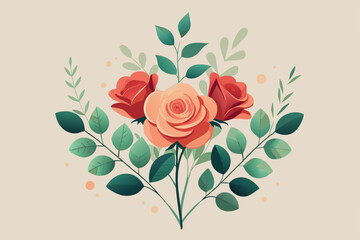 bouquet of red roses