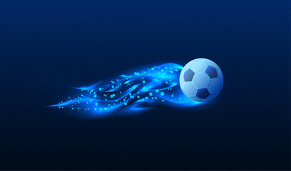 Abstract soccer background, football award banner