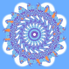 mandala round ornament